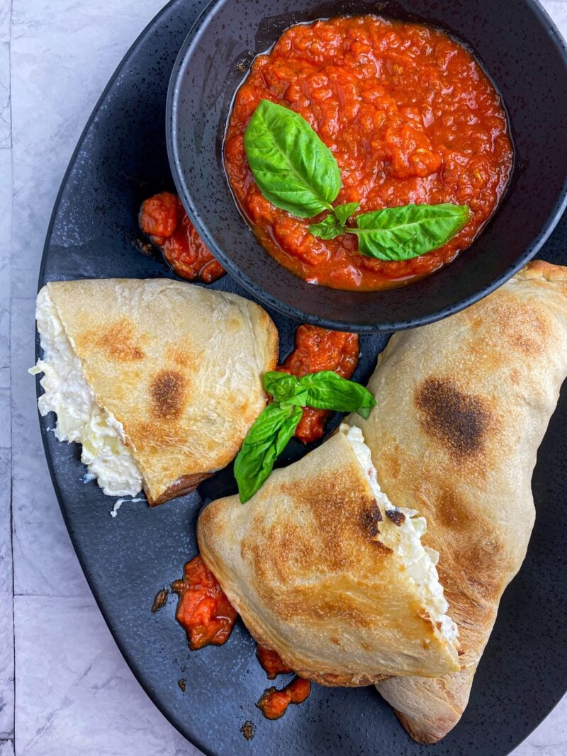 Easy Cheese Calzone - Tastefully Grace