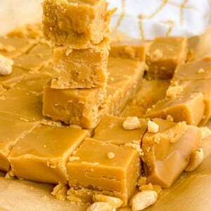 homemade peanut butter fudge.