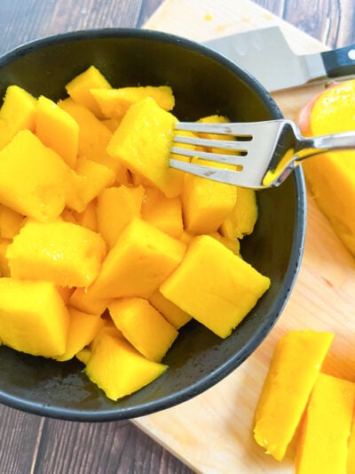 How to Cut a Mango (With Video!) - Tastefully Grace