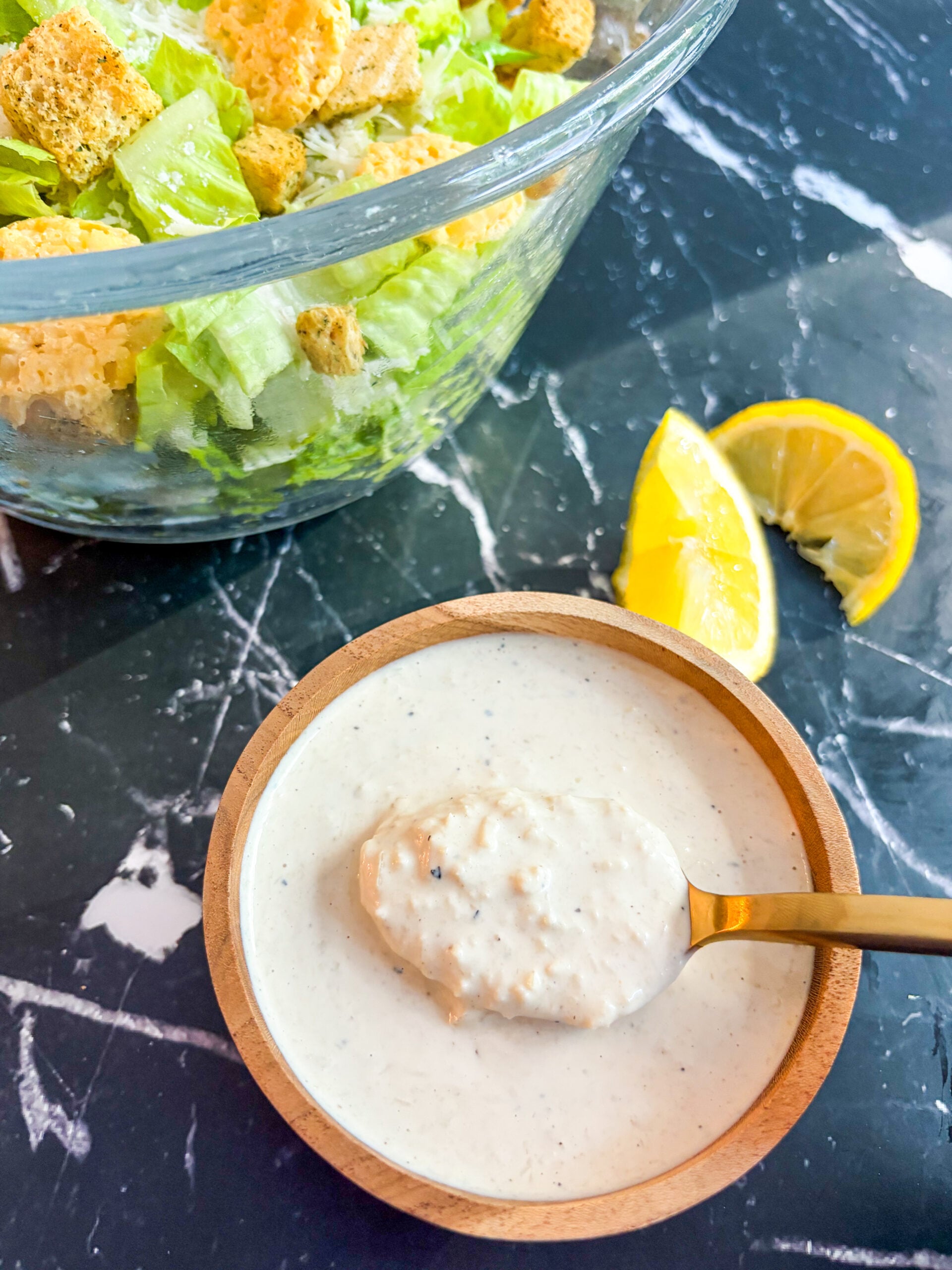 homemade caesar salad dressing Without Anchovies (Healthy & Vegetarian) CAESAR SALAD DRESSING (WITHOUT ANCHOVIES)